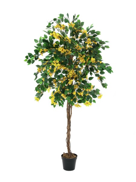 EUROPALMS Bougainvillea, Kunstpflanze, gelb, 180cm
