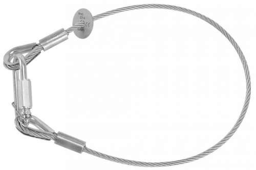 RIGGATEC Safety | WLL 5kg | silber - 60 cm Länge | 3 mm Stärke | Kettenschnellverschluss