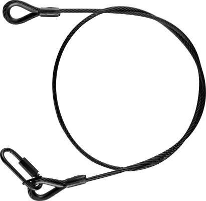 RIGGATEC Safety | WLL 9kg | black - 100cm Länge | 3mm Stärke | Kettenschnellverschluss