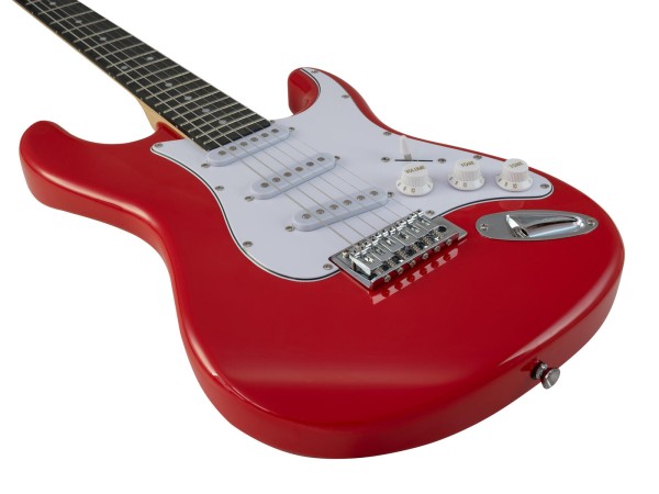 DIMAVERY J-400 E-Gitarre ST rot, 3/4