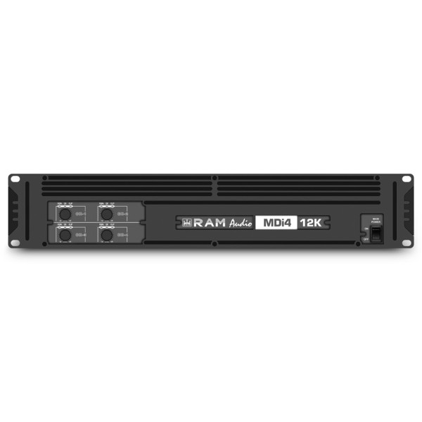 Ram Audio MDi4-12K D S/X - 4 Kanal Verstärker 4 x 3000W 4 Ohm mit Speakon/XLR und Dante