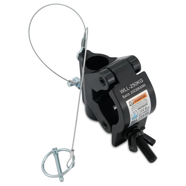 RIGGATEC Truss Clamp | black | WLL 250kg - zur Verwendung mit 28mm TV-Zapfen | 48-51mm Rohrdurchmess