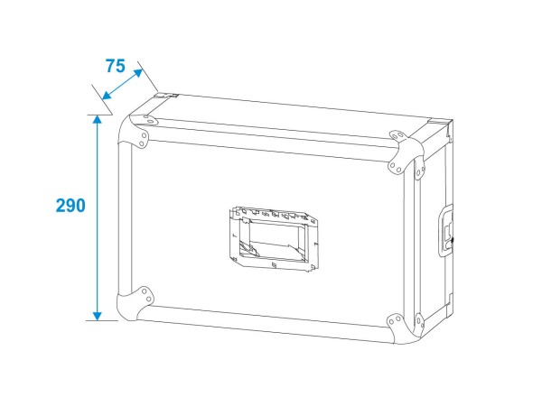 ROADINGER Rack PRO 6HE 25cm