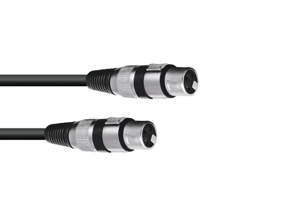 OMNITRONIC Adapterkabel XLR(F)/XLR(F) 0,2m sw