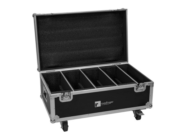 EUROLITE Set 4x LED CLS-18 QCL RGB/WW 18x7W + Flightcase mit Rollen