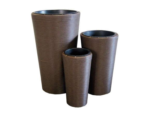 EUROPALMS Dekotopf-Set "INDIA" 74/54/44cm