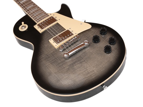 DIMAVERY LP-750 E-Gitarre, Translucent gray blackburst