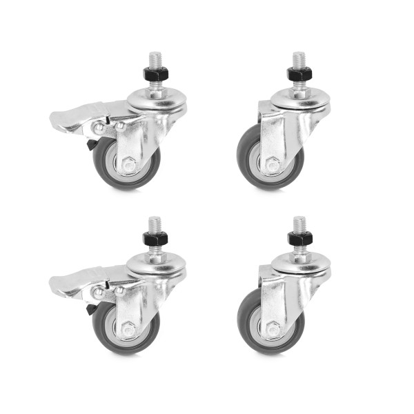 Adam Hall Cables 4 STAR CD CASTOR SET - Set aus 4 Lenkrollen für K4CD450 & K4CD650