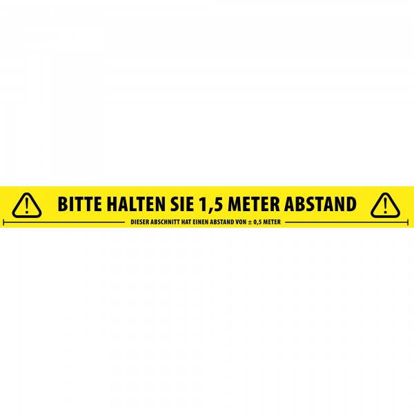Adam Hall 58067 GER - Social Distancing Tape Deutsch Abstandswarnband