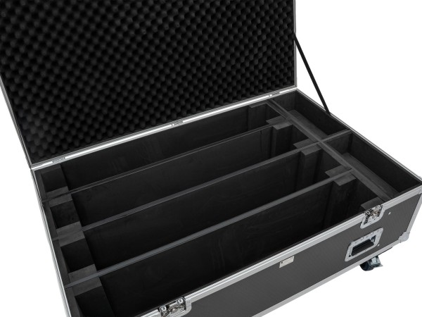 ROADINGER Flightcase PRO 4x LED BAR-8 Swing mit Rollen