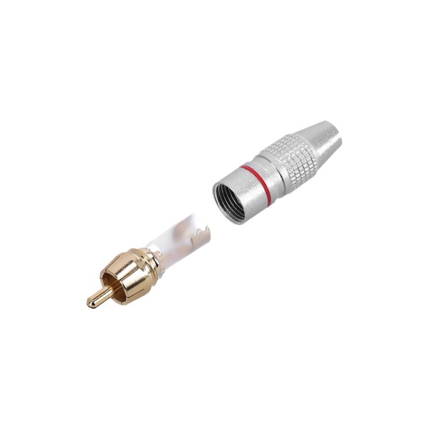 Adam Hall Connectors 4 STAR CR2 RED - RCA-Stecker mit rotem Code-Ring