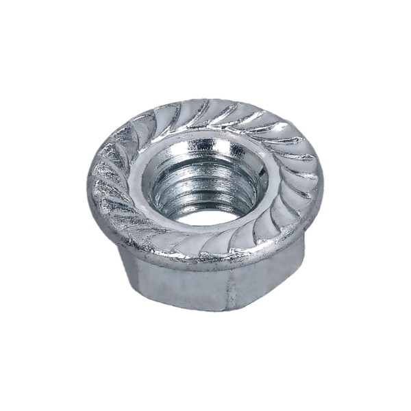 Adam Hall Hardware 56 M6 NUT - Sperrzahn Mutter M6,Stahl verzinkt,selbstsichernd