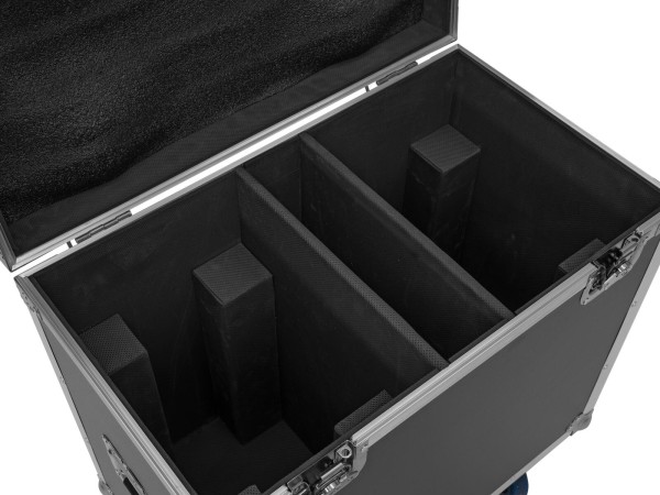 ROADINGER Flightcase 2x IP TMH-H420 mit Rollen