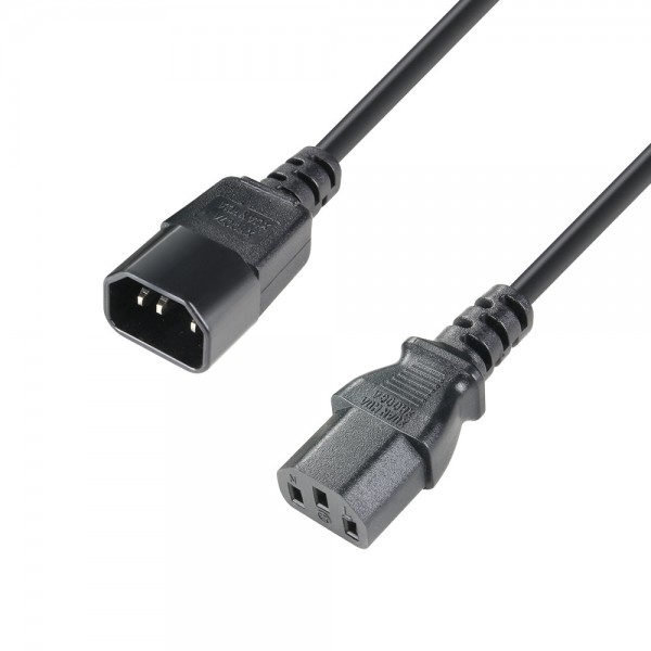 Adam Hall Cables 8101 KD 0050 - IEC Verlängerungskabel 3 x 1,0 mm² 0,5 m