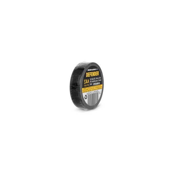 Defender EXA-TAPE® ISO B 19 - PVC Isolierband / Zumbel | schwarz | 19 mm x 33 m