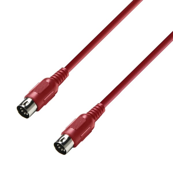 Adam Hall Cables 3 STAR MIDI 0300 RED - MIDI Kabel 3 m rot