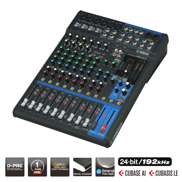 Yamaha MG12 XU - 12-Kanal Mischpult mit Effekteinheit