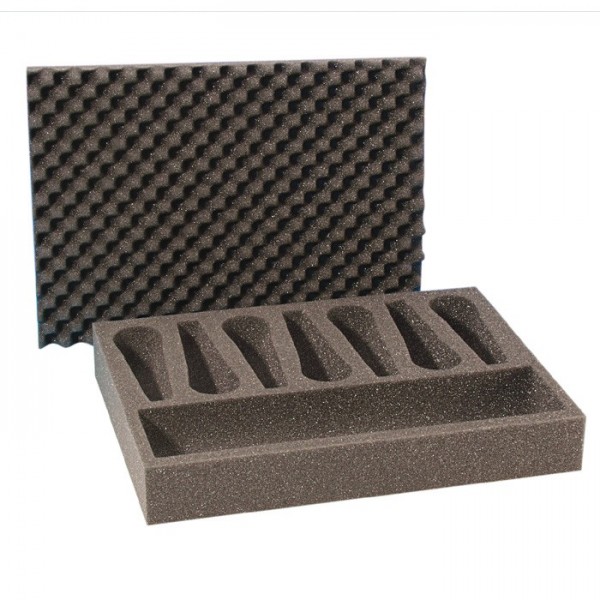 Adam Hall Accessories 2806 - Schaumstoffeinlage für 7 Mikrofone