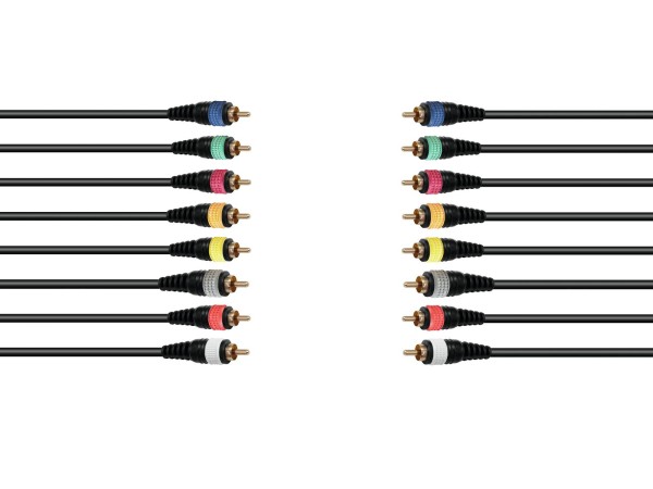 OMNITRONIC Snake-Kabel 8xCinch/8xCinch 15m