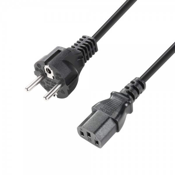 Adam Hall Cables 8101 KB 0150 - Kaltgerätekabel CEE 7/7 - C13 1,5 m