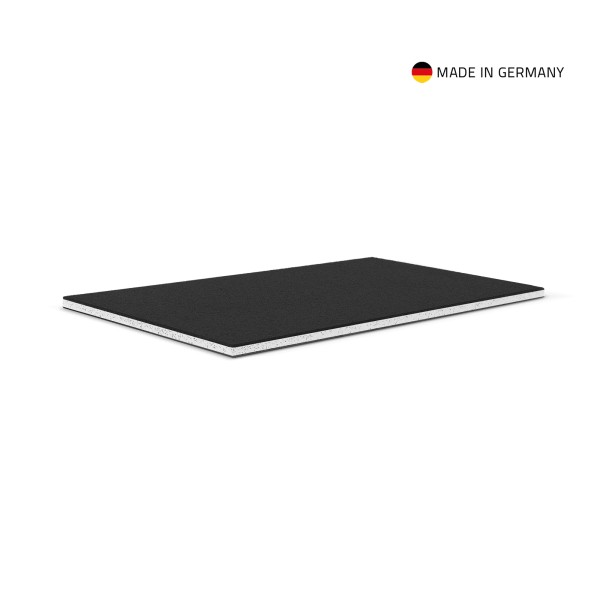 Adam Hall Hardware 0568SCBWB - Adam Hall SolidCore® PP Platte schwarz, weißer Kern, 6,6 mm, 2500 x 1