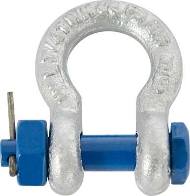 RIGGATEC Shackle 3/4" | WLL 4,75t | Nut & Cotter - feuerverzinkt | 6fach Sicherheit