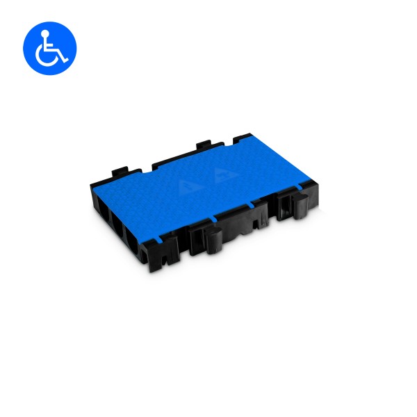 Defender 3 2D BLU HALF MID SECTION - Modulsystem 3 Kanäle | Blau | halbes Mittelteil | rollstuhlgere