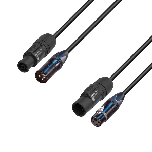 Adam Hall Cables 5 STAR H TCON A 0500 - Hybridkabel Audio | Neutrik® XLR x TRUE1® | 5 m