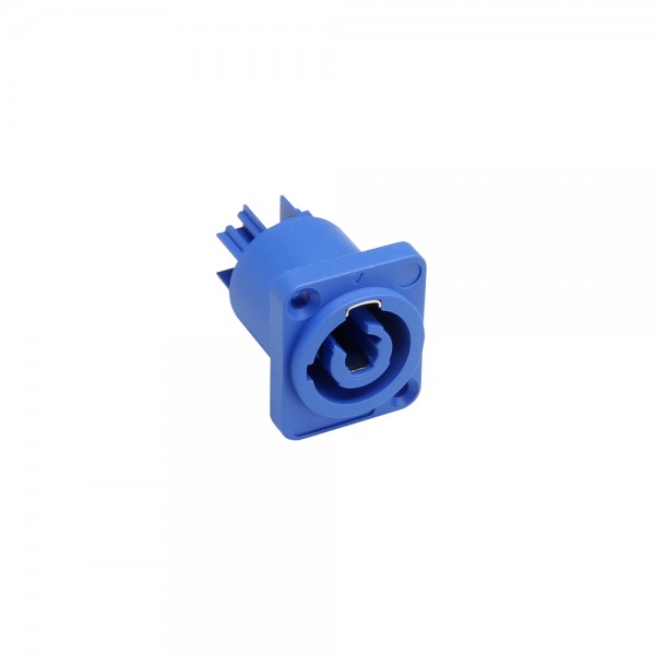 Adam Hall Connectors 7921 V2 - Einbaustecker, Power-In, blau