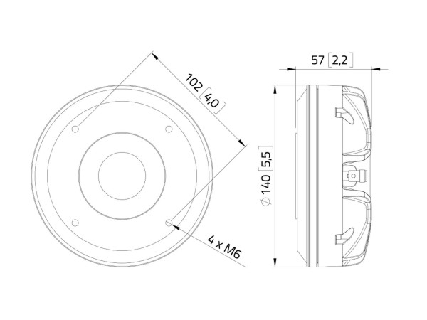 LAVOCE DN14.40TK 1,4 Zoll Kompressionstreiber, Neodym