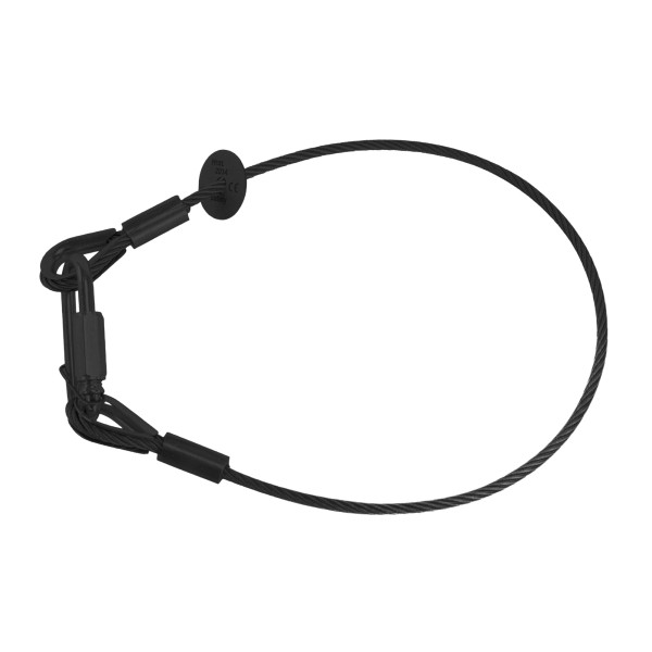 RIGGATEC Safety | WLL 100kg | black - 100 cm Länge | 10 mm Stärke | Kettenschnellverschluss