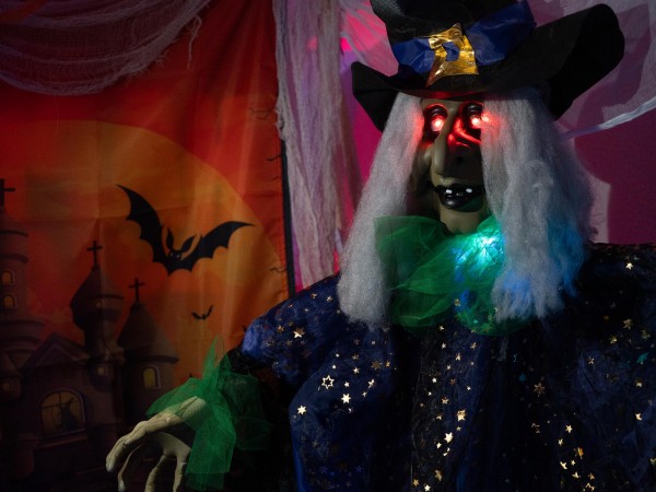 EUROPALMS Halloween Figur Hexe Lisbeth, 200cm