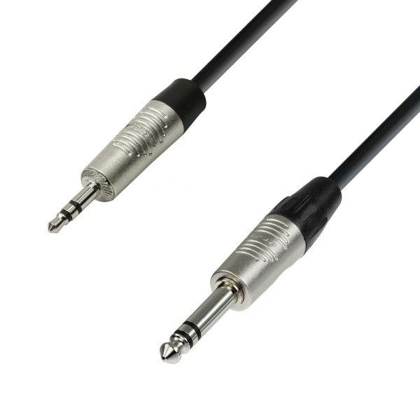 Adam Hall Cables 4 STAR BVW 0150 - Audiokabel REAN © 3,5 mm Klinke stereo auf 6,3 mm Klinke stereo 1