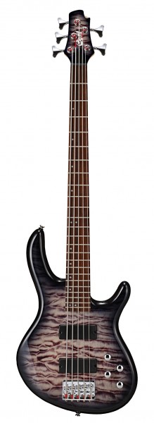Cort Action V DLX Plus 5-Saiter Bassgitarre Faded Grey Burst