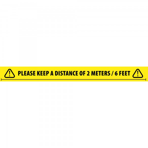 Adam Hall Accessories 58068 ENG - Social Distancing Tape 2 Meter / 6 Fuß Englisch